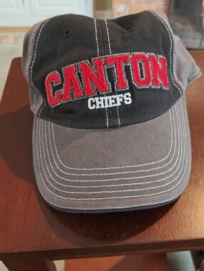 Canton Chiefs Embroidered Baseball Cap - Black & Gray